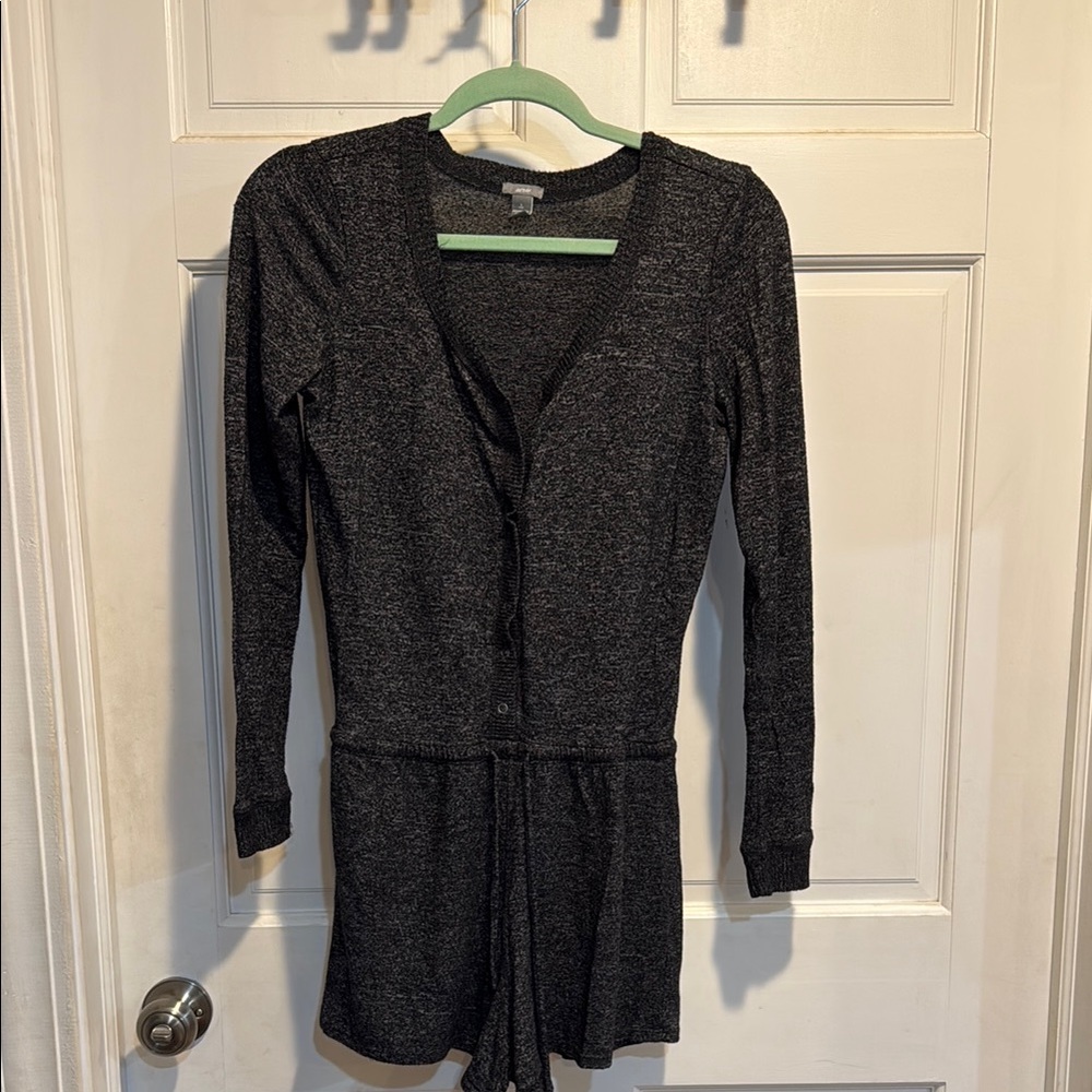 Aerie Long Sleeve Snap-Up Sleep Romper